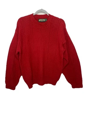 Suéter de Colección American Eagle Cuello Redondo Para Hombre PEQUEÑO 100% Lana Grueso Tejido Hecho en EE. UU. Foto 1 de 4