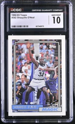 Topps 1992-93 #362 Shaquille O'Neal CGC 10 - Imagem 1 de 2