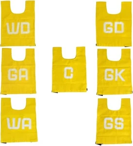 Kosma Netball Bibs -All Positions – 7 Pack Of Poly Cotton Bibs - Picture 1 of 3