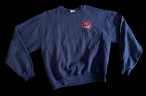 YMCA Staff Sweatshirt Sewickley Valley Jerzees M Medium Adult Blue - Picture 1 of 8