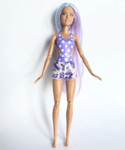 Barbie Pop Reveal Fruit Series Doll Grape Fizz Articulated Purple Hair 2023 - Picture 1 of 7