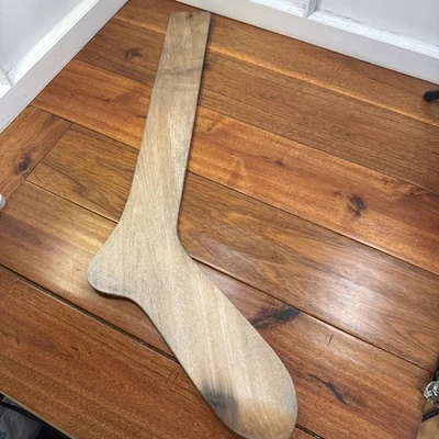 Antique Wooden Large 11 1/2 St. Pearson Rustic Laundry Art - Image 1 of 4