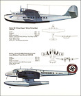 1968 Vintage Print  Flying Boat Plane and Long Distance Postal Aircraft 1936
