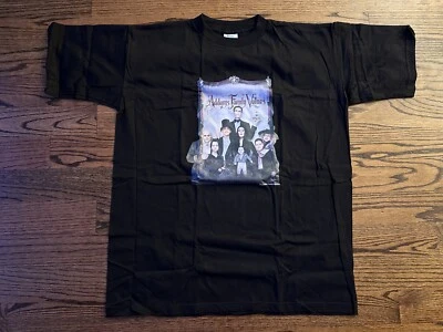 Vintage Addams Family Values T-Shirt Size XL Black Unique Shoreline 1994 Promo - Image 1 of 3