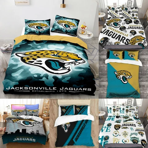 Jacksonville Jaguars 3PCS Bedding Set Comforter Cover Pillowcase Twin Full Queen Cover