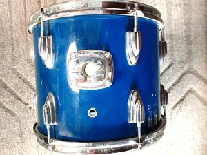 Vintage Hammer Tom Rack Drum 12" by 11" Ocean Blue - Picture 1 of 6