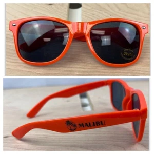 Malibu Rum Orange Frames Black Lens Music Festival Sunglasses Promotional New - Picture 1 of 6