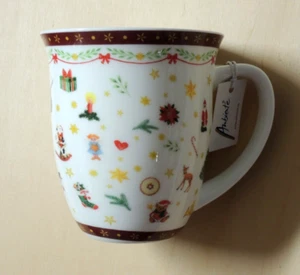 1 Porzellan Tassen Weihnachten Ambiente 0,4l Becher groß mugs cups kleine viele - Picture 1 of 7