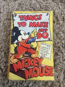 MICKEY MOUSE CLASSIC VINTAGE IMPOSSIBLE TO FIND CHILDREN’s BOOK 1920’s - Picture 1 of 5