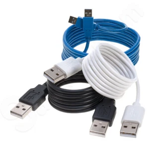 USB 2.0/3.0 Cable Type A Male to A Male High-Speed Data Transfer Charger Cord - Picture 1 of 15