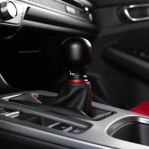 Hybrid Racing Chicane Shift Knob & Magnetic Boot Collar Combo - Black & Red - Picture 1 of 7