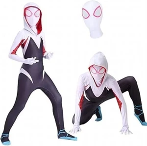 Superhero Spider-man’s Gwen 2 piece Costume Jumpsuit - Picture 1 of 2