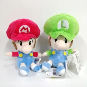 2X Super Mario Bros Baby Mario Luigi Peluche Animal Figura Muñeca 6" - Imagen 1 de 7