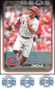 2024 Topps Jonathan India Cincinnati Reds #177 - Picture 1 of 2