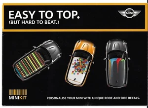 Mini Kit Roof & Side Decals c2015-16 UK Market Sales Brochure Hatchback 3dr 5dr - Picture 1 of 2