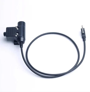 U94 PTT Cable Plug Military Adapter for Wouxun Kenwood TYT F8 BaoFeng 5R Radio - Zdjęcie 1 z 6