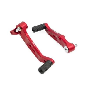 CNC Racing red Easy rider footpegs kit Mv Agusta Rivale 800 2014-2016 - Picture 1 of 5