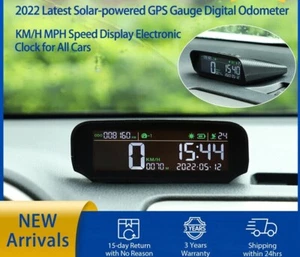 VJOYCAR S100 2022 Latest Solar-powered GPS Gauge Wireless HUD Display Digital - Picture 1 of 6