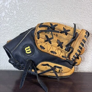 Wilson A0350 MLB10 Baseball Glove 10" A0350 Brown MLB10 RHT Genuine Leather - Picture 1 of 11