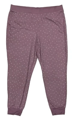 Stars Above Women's Cozy Purple Dot Super Soft Lounge/Pajama Pants Sz: 3X NWT - Image 1 of 4