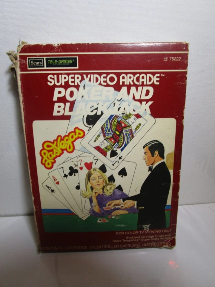 Sears Tele-Games Super Video Arcade Game Poker Blackjack- - Image 1 of 1