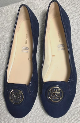 Женские замшевые туфли на плоской подошве Liz Claiborne темно-синие размер 9 новые повседневные комфортный класс - Изображение 1 из 4