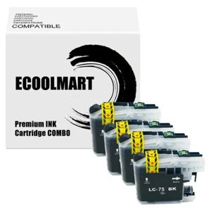 4BK Ink Cartridge fits Brother LC75 LC71 MFC-J435W MFC-J825DW MFC-J835DW J430w - Picture 1 of 1