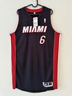 Authentic LeBron James Miami Heat Adidas Away Jersey Rev30 NWT XL Black FMVP
