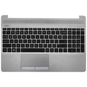 Clavier US pour HP 250 G8 250 G9 255 G8 repose-poignets TopCase Cover Argent M31100-001 - Photo 1/4