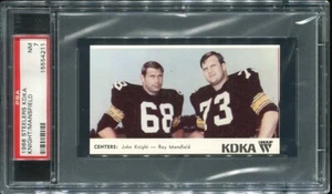 1968 KDKA Steelers Centers (John Knight, Ray Mansfield) PSA 7 Pittsburgh - Picture 1 of 1