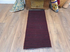 Kilim turco diseño rayas 1,5 x 3,6 pies, diseño de baño pequeño kilim turco - Imagen 1 de 10