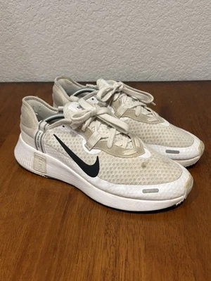 Nike Running Shoes Sneakers, Men's Size 9.5 CZ5631-102, White With Black Swoosh - Image 1 of 4