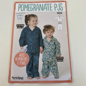 Simply Sewing Pomegranate PJs Unisex Age 18 months - 6 Years Uncut Pattern - Picture 1 of 5