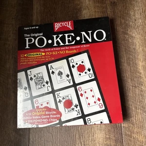 Pokeno PO KE NO Bicycle Poker Keno Board Original Game New Sealed box 12 boards - Picture 1 of 2