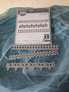 Sizzix Thinlits Die Set - Crochet #2, 664413 by: Tim Holtz Boarders - Picture 1 of 7