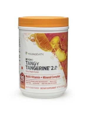 Youngevity Dr. Wallach Beyond Tangy Tangerine 2.0 Polvo Libre de Gluten y OGM Foto 1 de 4