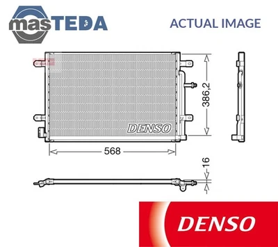 DCN02038 A/C AIR CON CONDENSER DENSO FOR AUDI A4 B7,A4 B8,8EC,8ED,8HE,8K2 - Image 1 of 4
