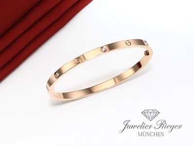 Cartier Armreif Love SM Rosegold 750 6 Diamanten Größe 17 2024 Gold Damen - Bild 1 von 4