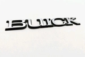 BUICK LOGO BADGE SIGN SYMBOL CHROME LETTERS EMBLEM - Bild 1 von 3