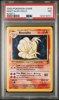 Ninetales 013/130 Base Set 2 Holo - PSA NM 7 - Image 1 of 2