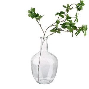 Large Clear Glass Vase, 11.2'' H x 7.1'' W, Bubble Flower Vase for Pampas Gra... - Photo 1/7