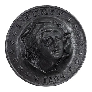 10PCS Vintage Liberty 1794 Coin Lady Face for Jewelry Making Pewter Metal Alloy - Picture 1 of 6