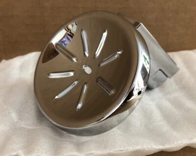 Jabonera ovalada cromada montada en la pared Foto 1 de 3