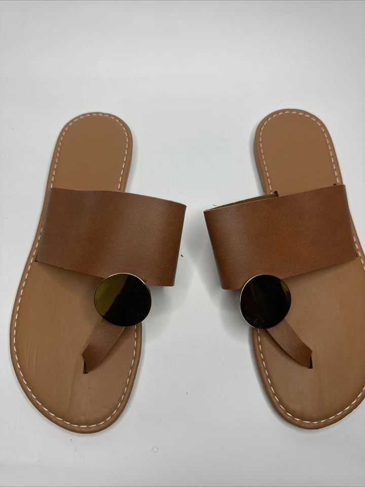 Tan Sandals Wool Size 8.5 Formal Casual Party Wedding  - Image 1 of 3