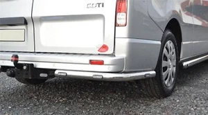Eckleisten hinten + LEDs für Renault Trafic 2022 + Edelstahl hinten Zubehör - Bild 1 von 11