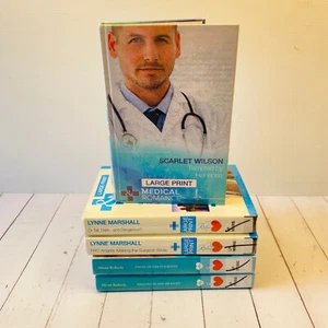 5x Mills & Boon Medical Romance Large Print Hardcover Bulk Lot Ex-Library - Picture 1 of 6
