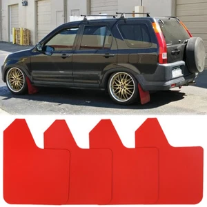 4pcs Red Mud Flap Mudguard Front & Rear Fender Splash Guards For Honda CR-V HR-V - Picture 1 of 10