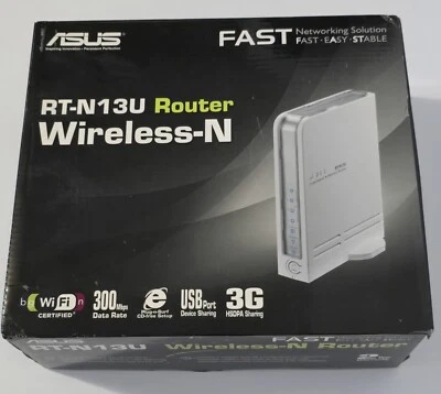 Asus RT-N13U Wireless-N Router Dual-Band Wireless Wi-Fi In Box - Image 1 of 4