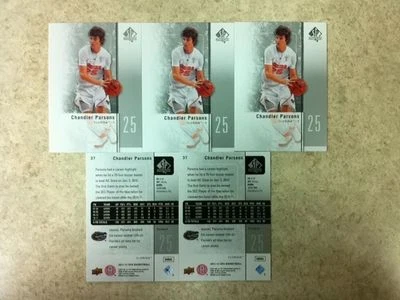 Chandler Parsons Florida Rookie 5-Card Lot 2011-12 SP Authentic Basketball #37 - Image 1 of 4