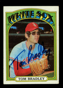 TOM BRADLEY signed GIANTS 1972 Topps baseball card AUTO #248